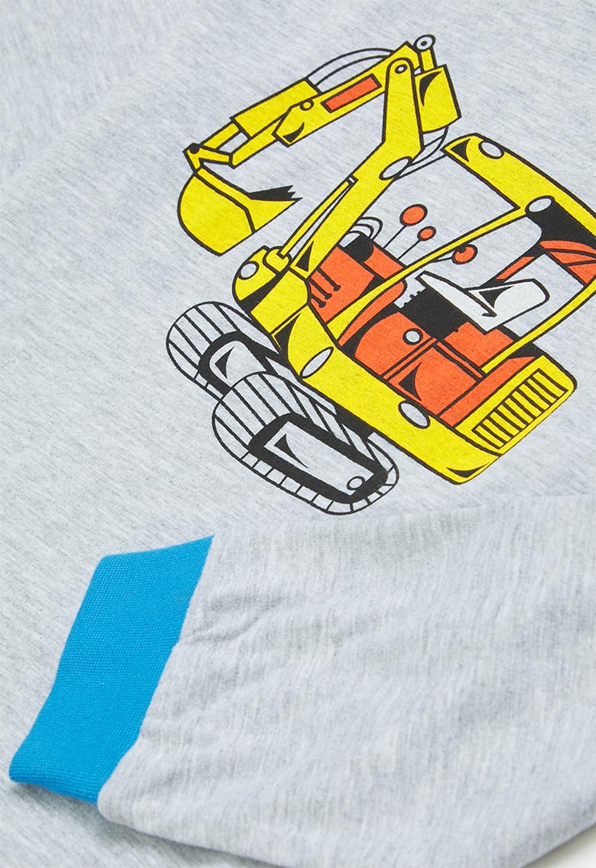 Pop Candy - Boys aop pj set - grey melange