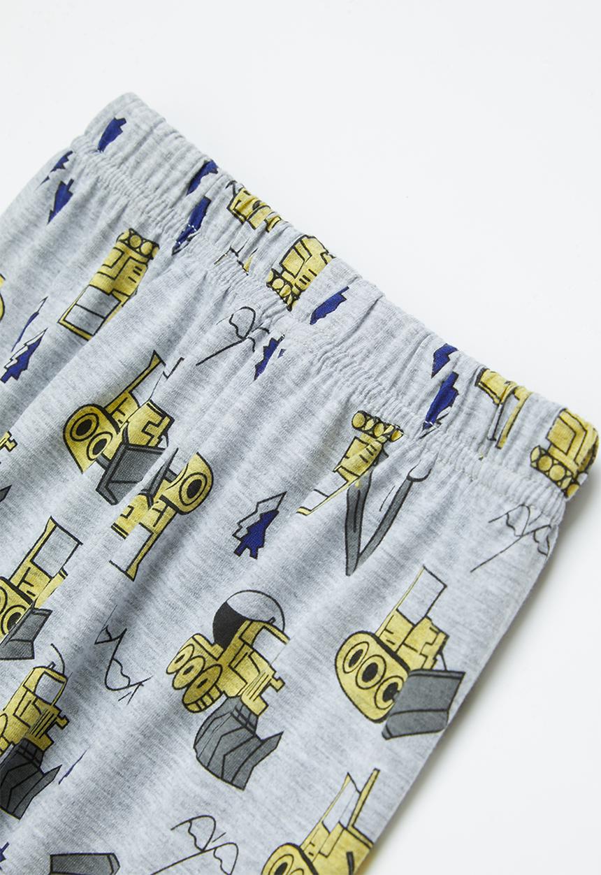 Pop Candy - Boys aop pj set - grey melange
