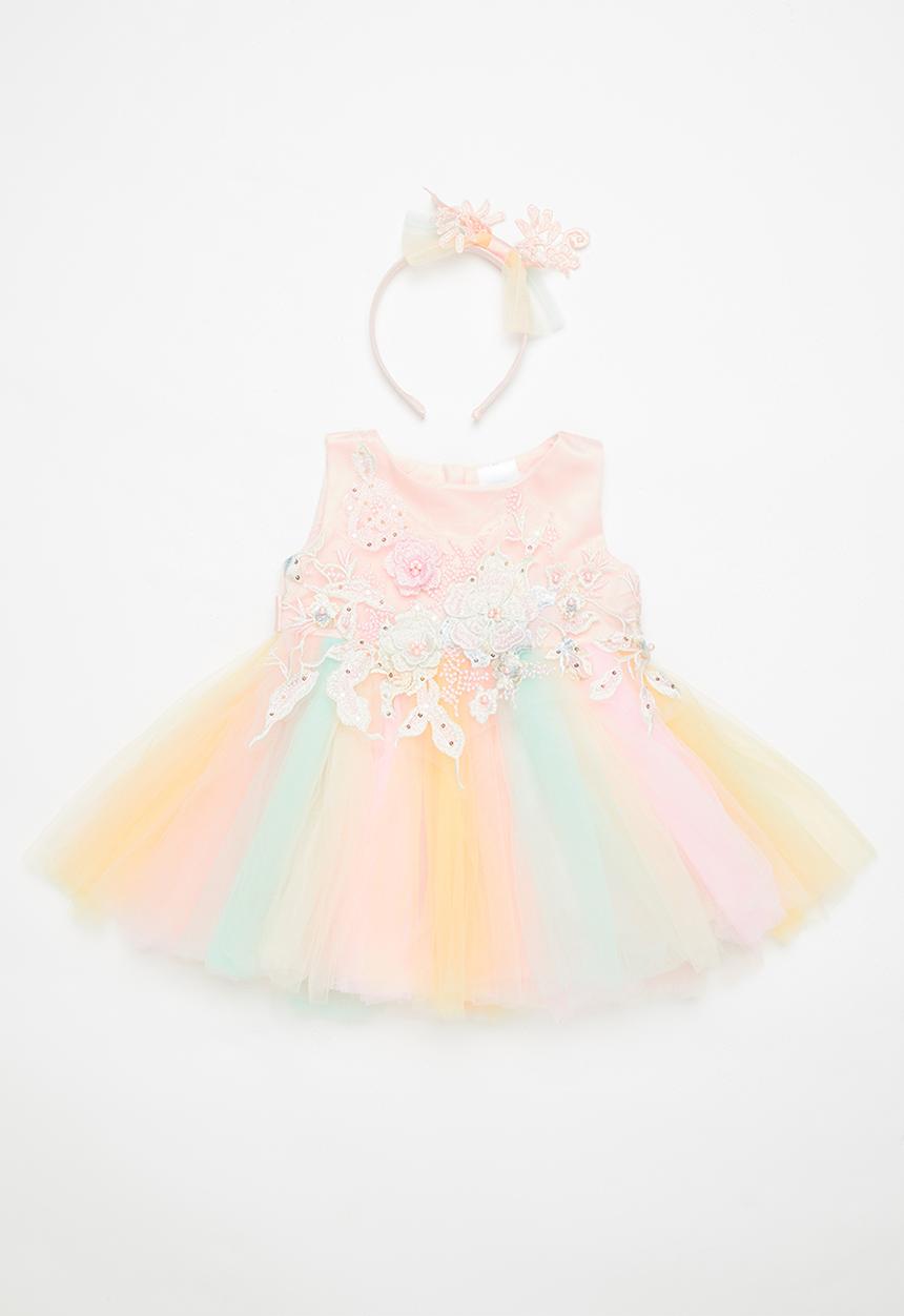 Pop Candy - Girls multi colour occasion dress - multi