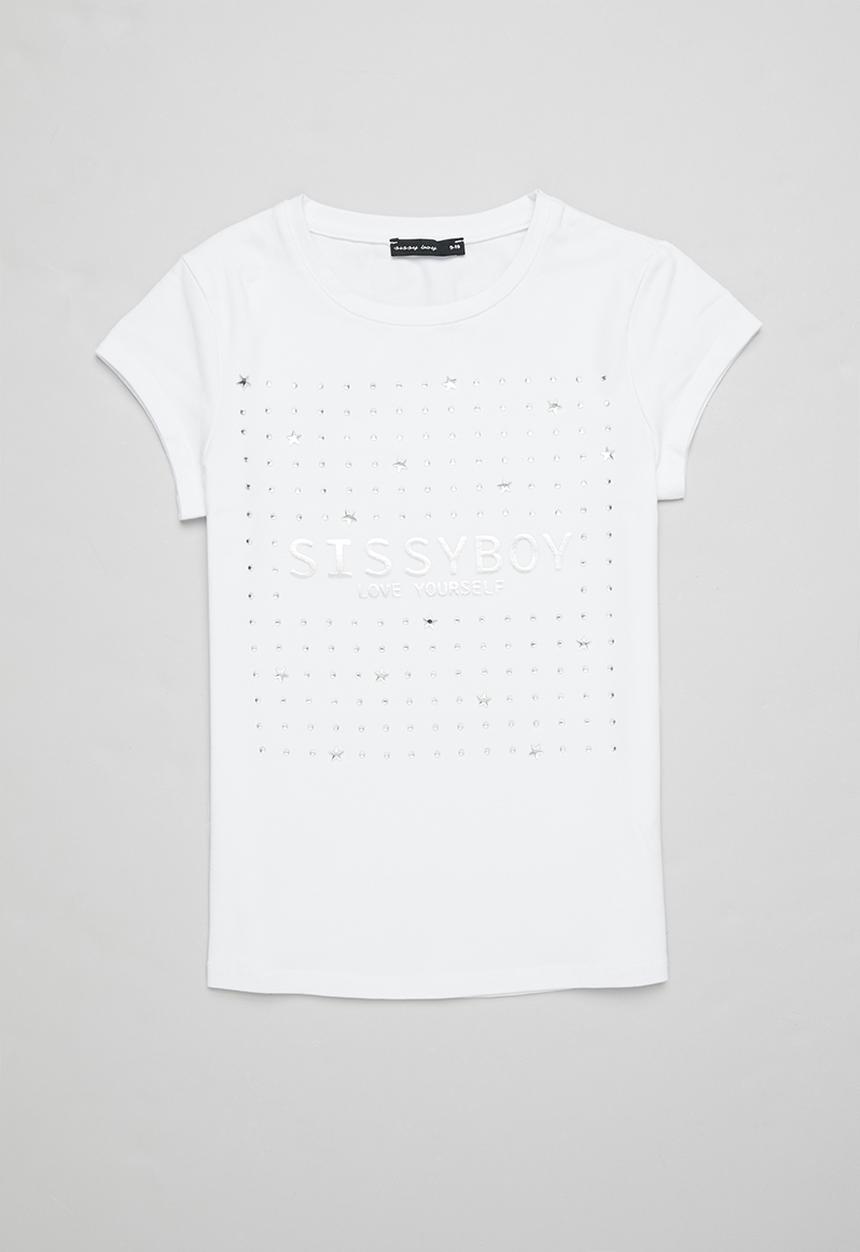 SISSY BOY - Sumiko fitted top - white