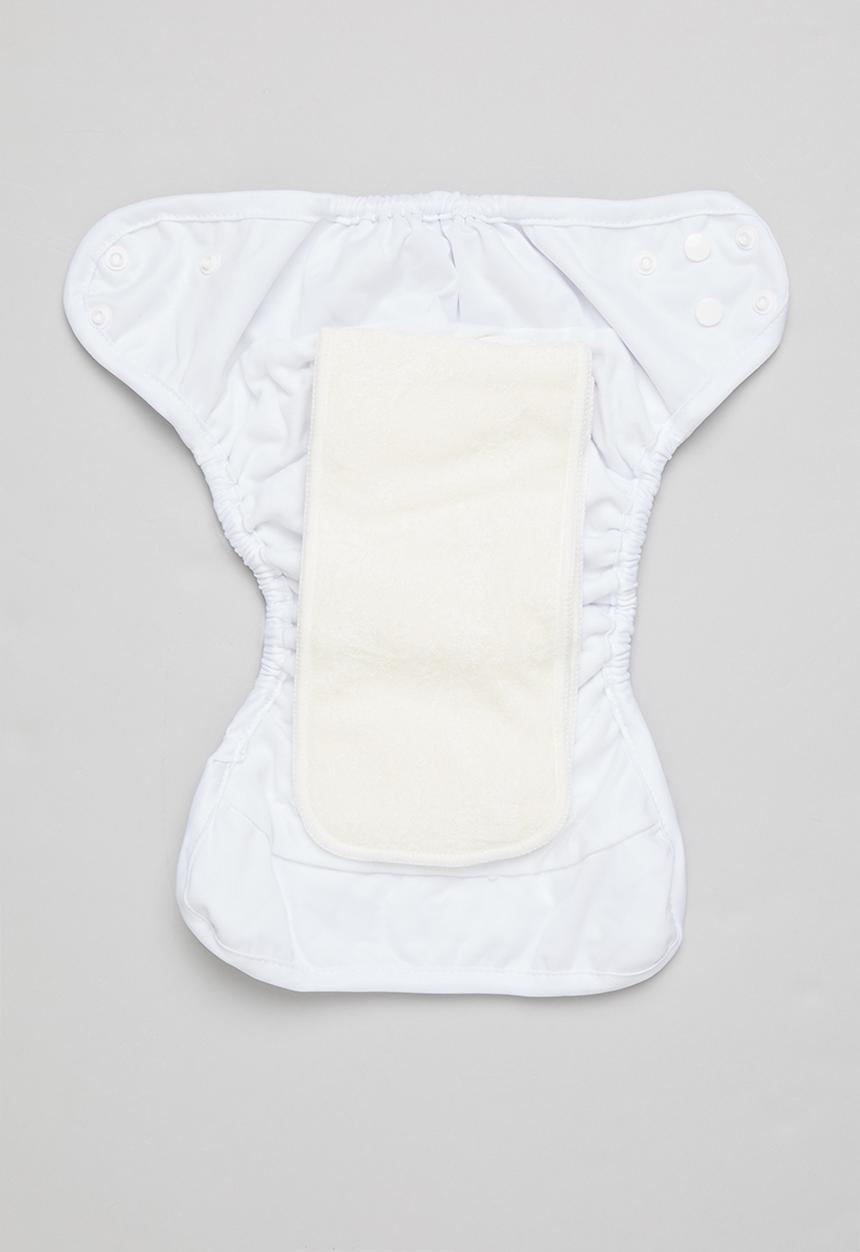Bamboo Baby - All in one nappy - white
