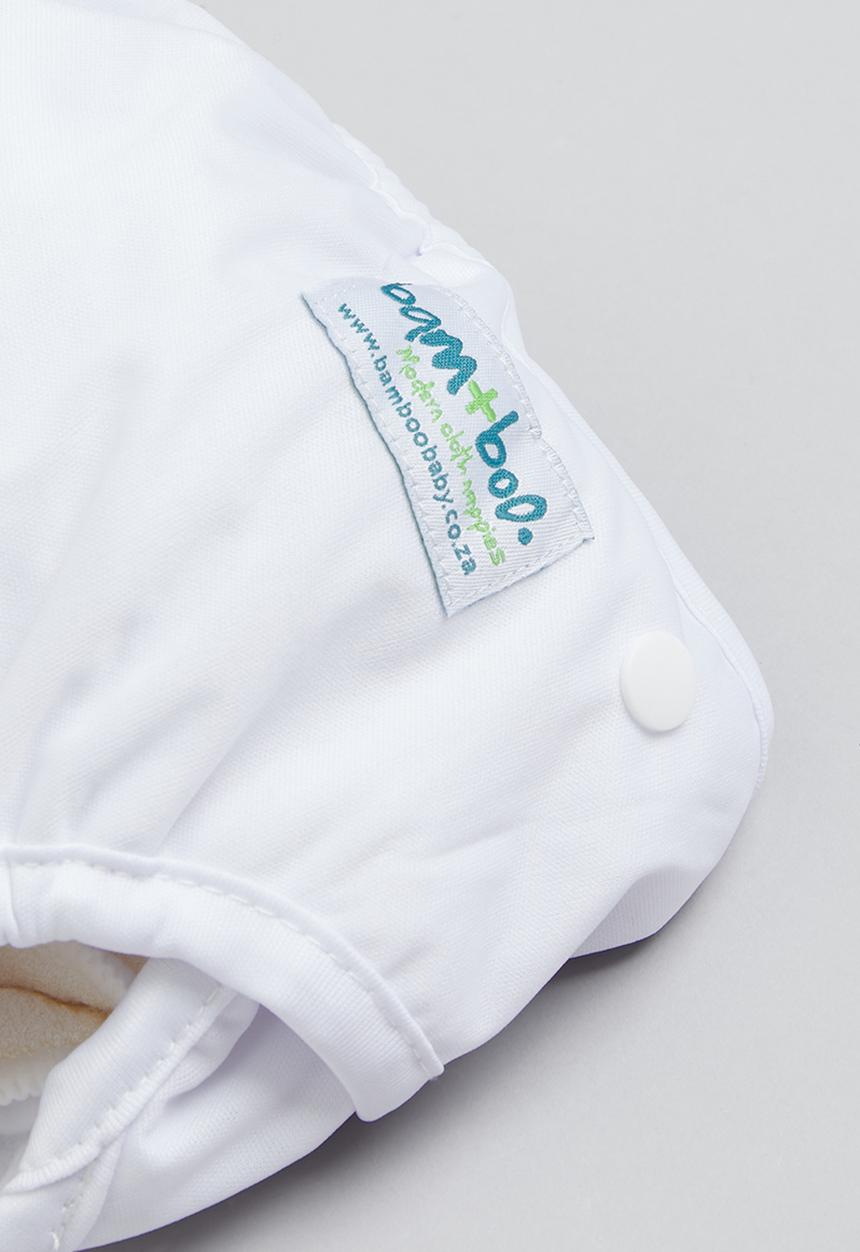 Bamboo Baby - All in one nappy - white