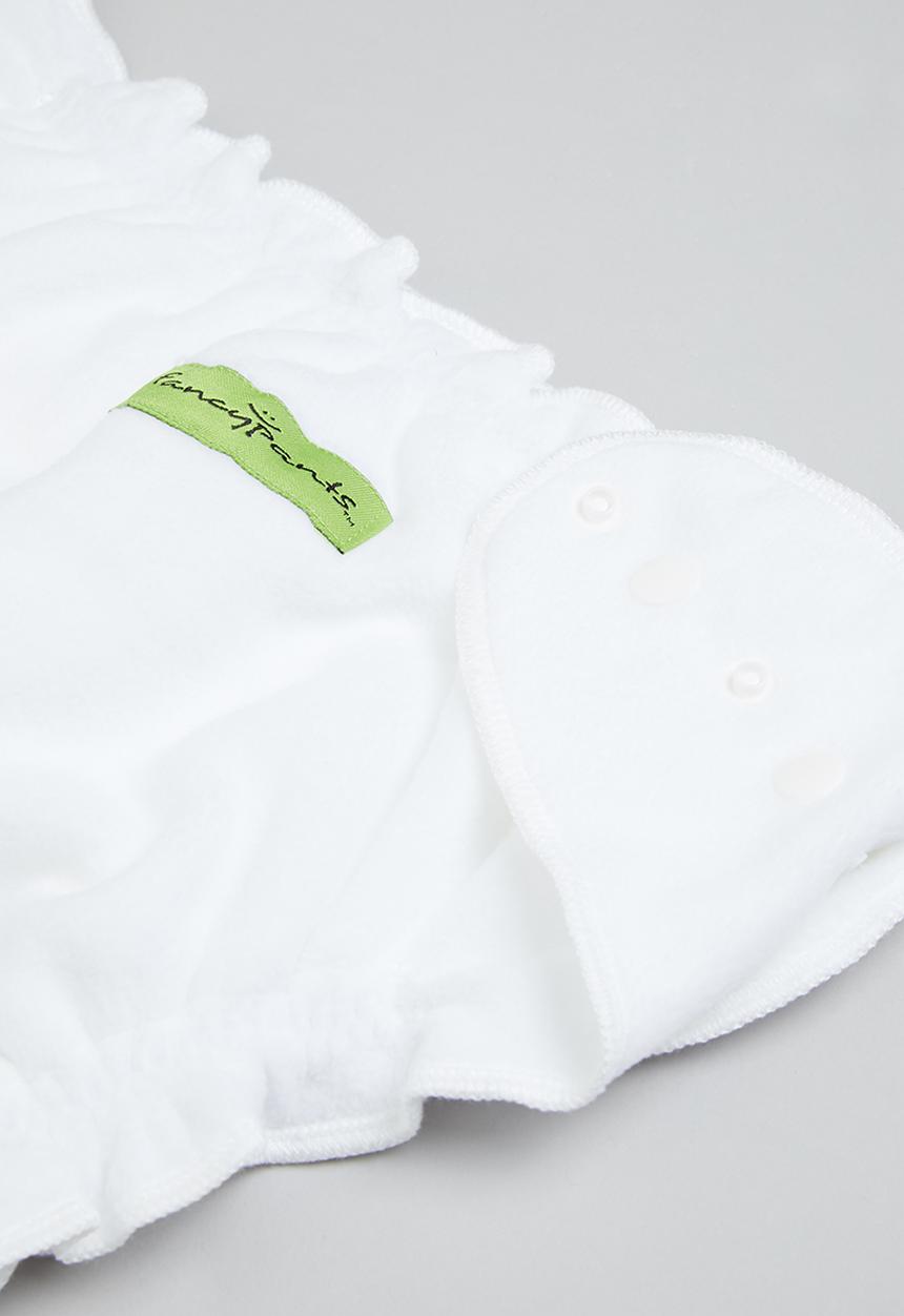 Bamboo Baby - Fancypants fleece cover - white
