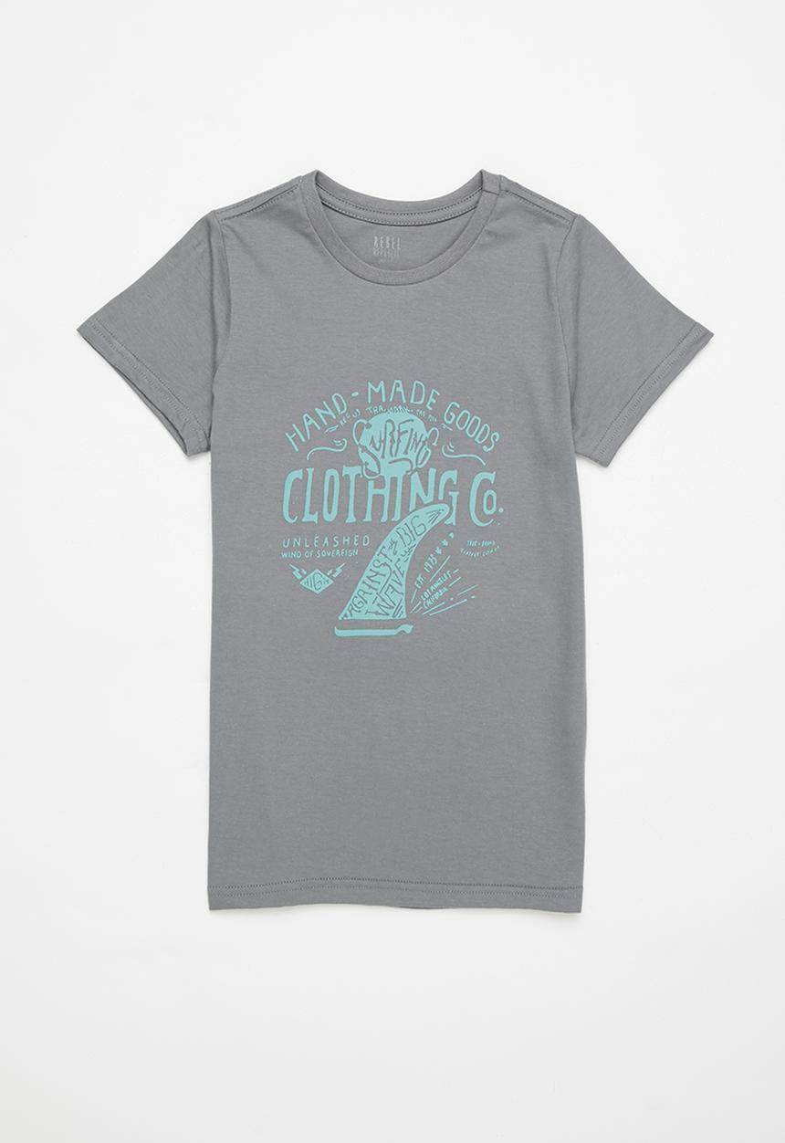 Rebel Republic - Boys graphic tee - grey
