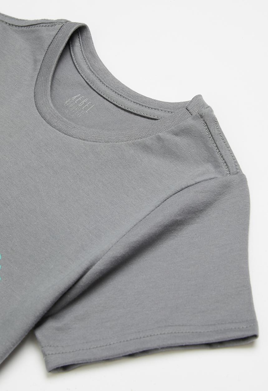 Rebel Republic - Boys graphic tee - grey