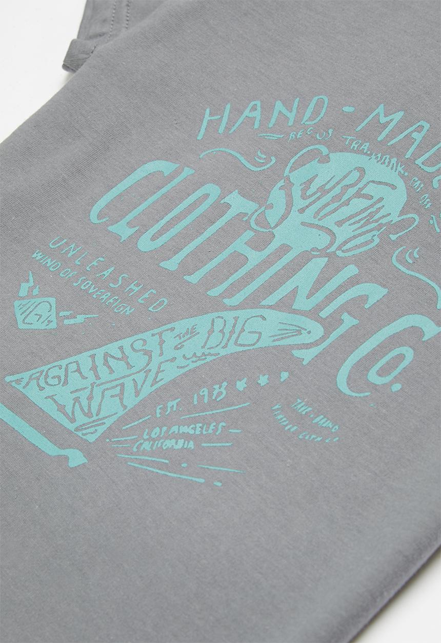 Rebel Republic - Boys graphic tee - grey