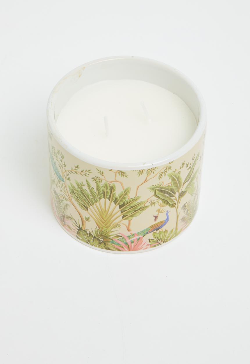 H&S - Habana print jungle ceramic candle 