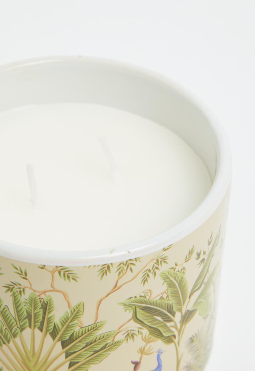 H&S - Habana print jungle ceramic candle 