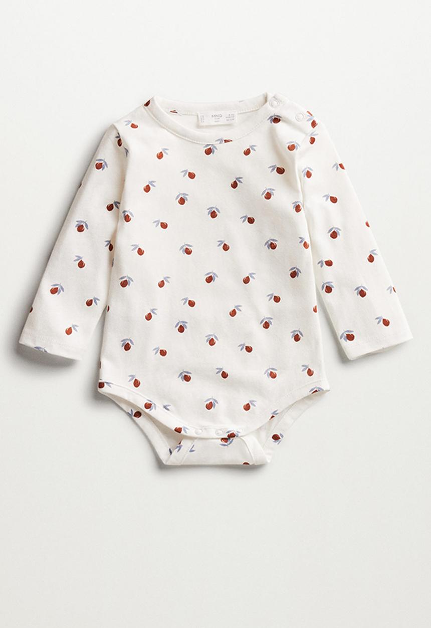 MANGO - T-shirt pera - off white 