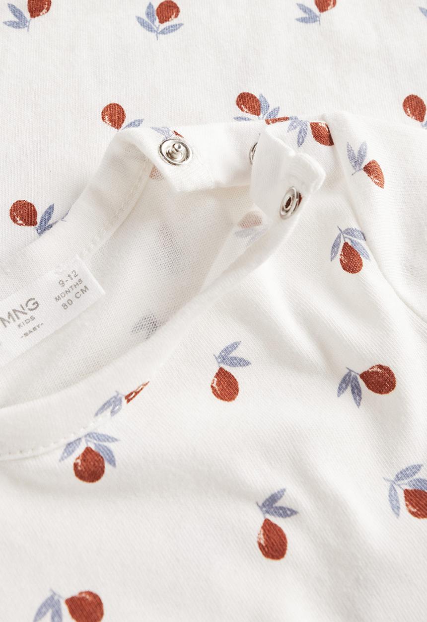 MANGO - T-shirt pera - off white 