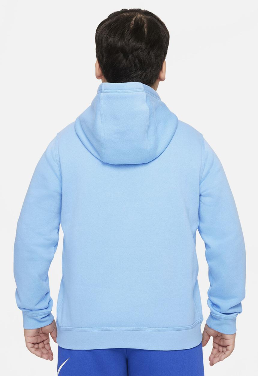 Nike - B nsw hoodie po club - light blue 