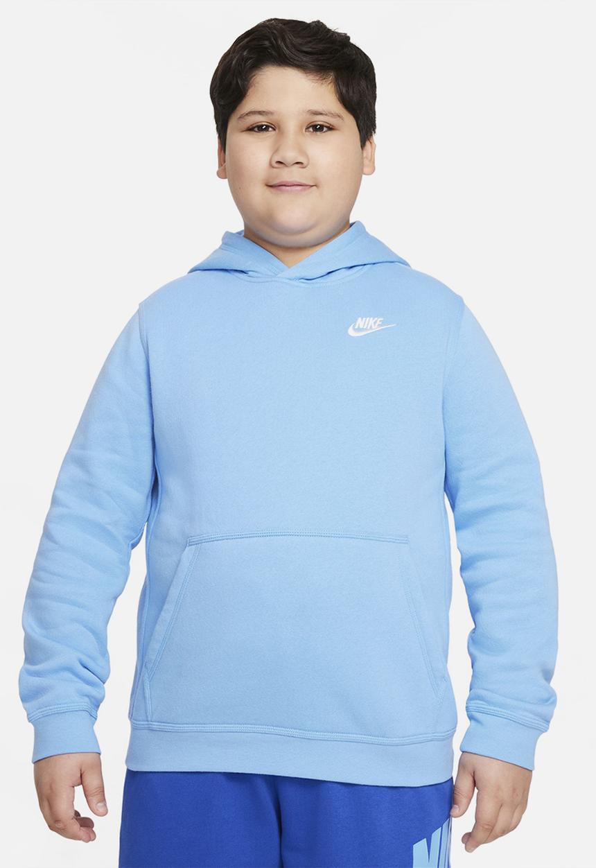 Nike - B nsw hoodie po club - light blue 