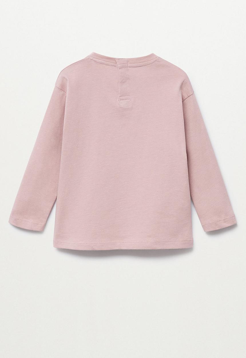 MANGO - T-shirt mfeliz - pink