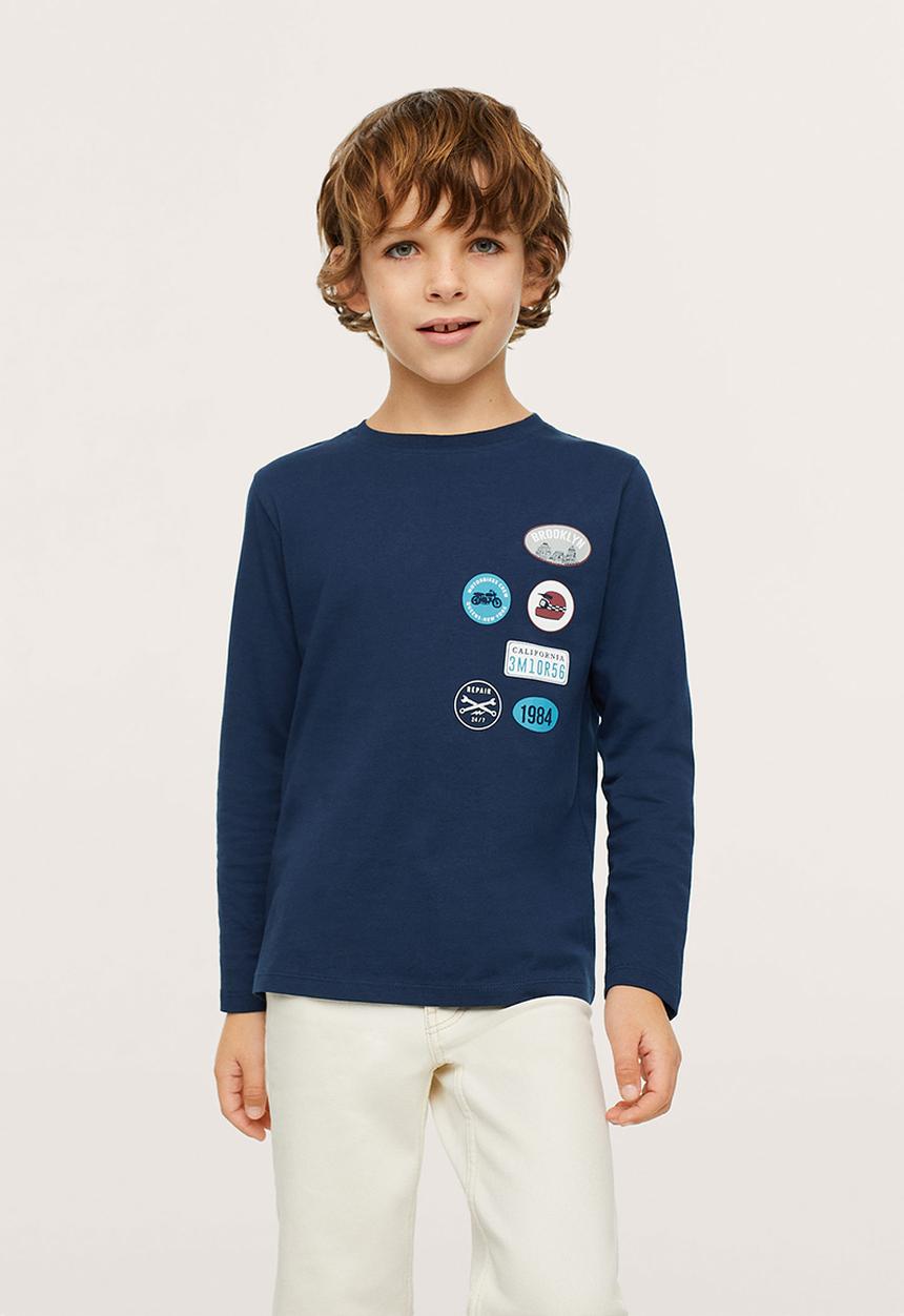 MANGO - T-shirt motor - navy