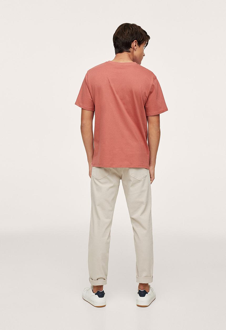 MANGO - T-shirt basket - red