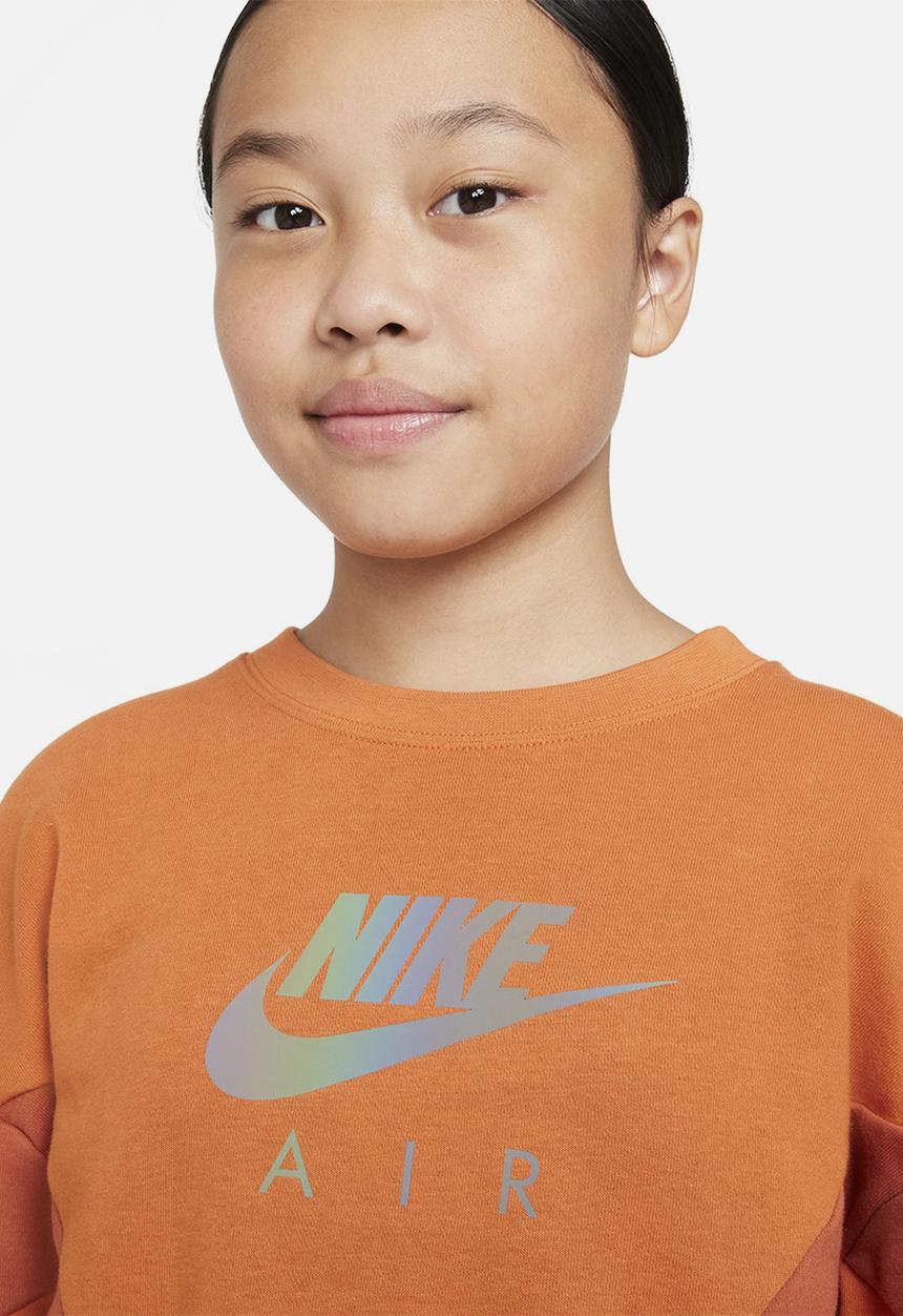 Nike - G nsw air ft bf crew - burnt orange 