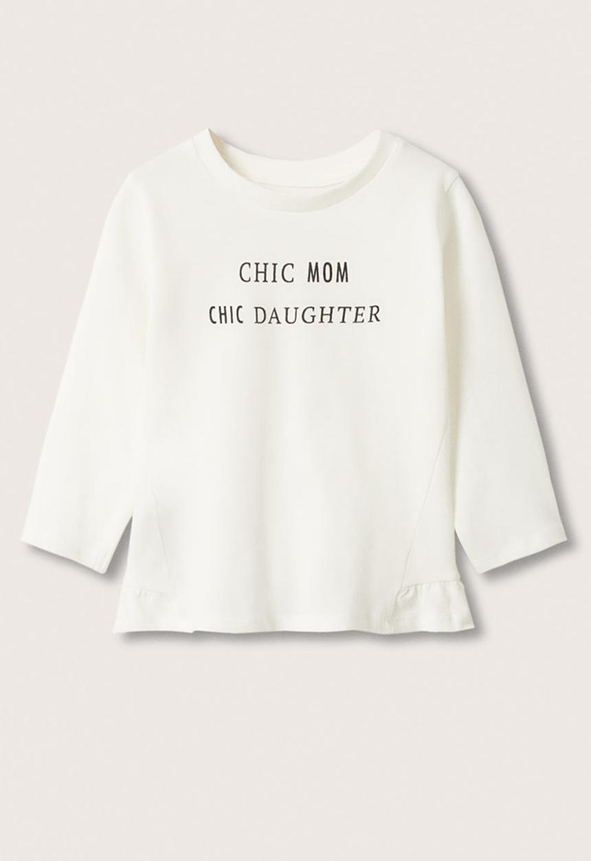 MANGO - T-shirt chic - off white 