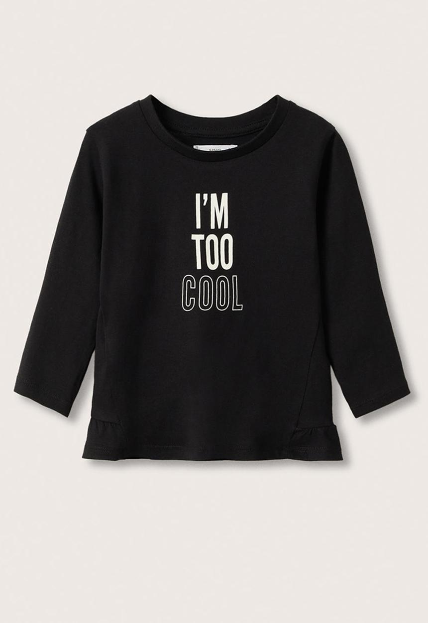MANGO - T-shirt chic - black
