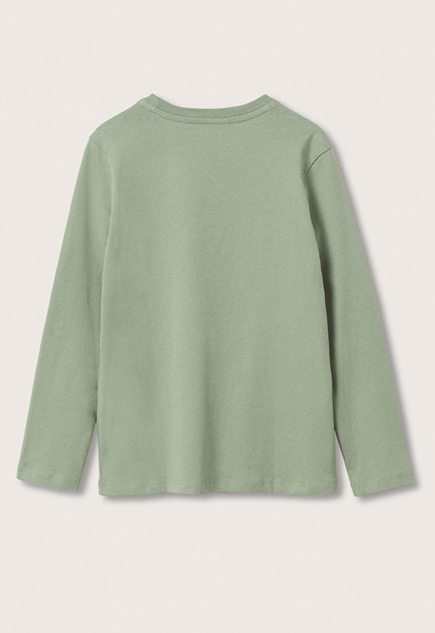 MANGO - T-shirt spencer - green