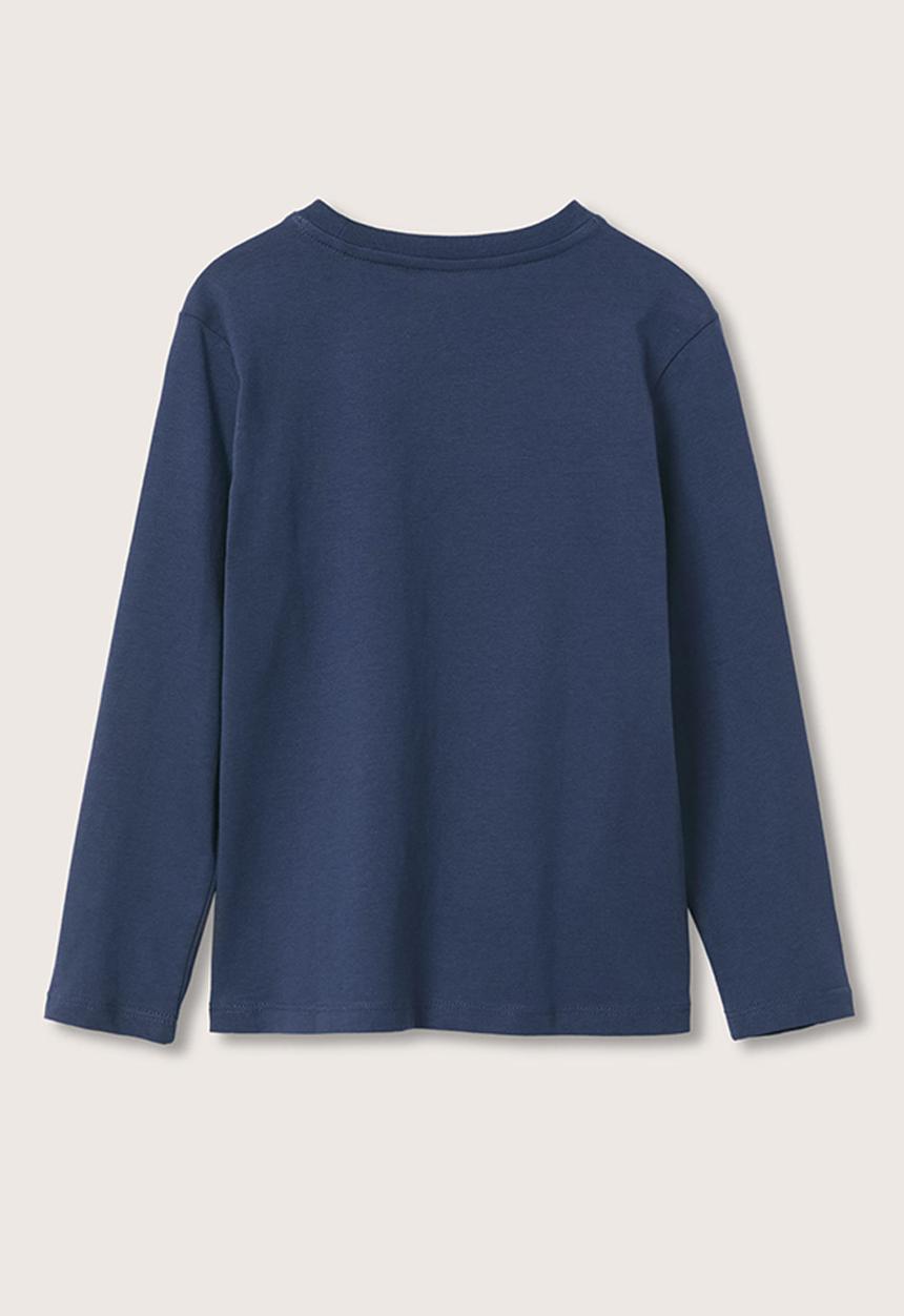 MANGO - T-shirt spencer - navy