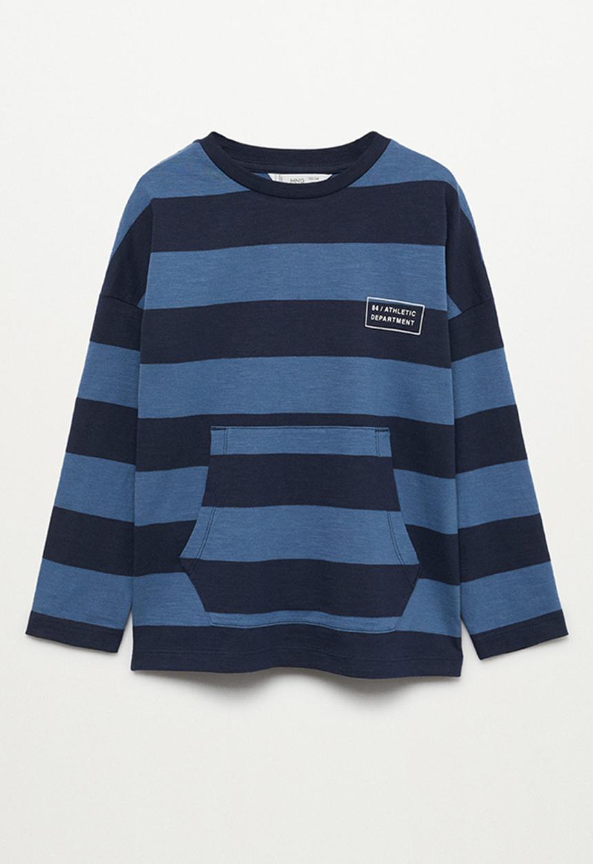 MANGO - T-shirt rugby - blue