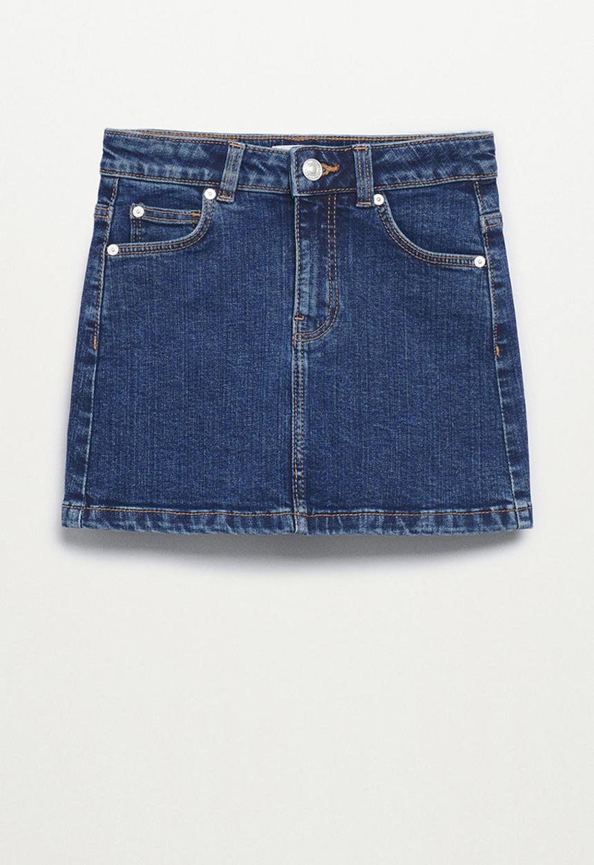 MANGO - Skirt sue - blue
