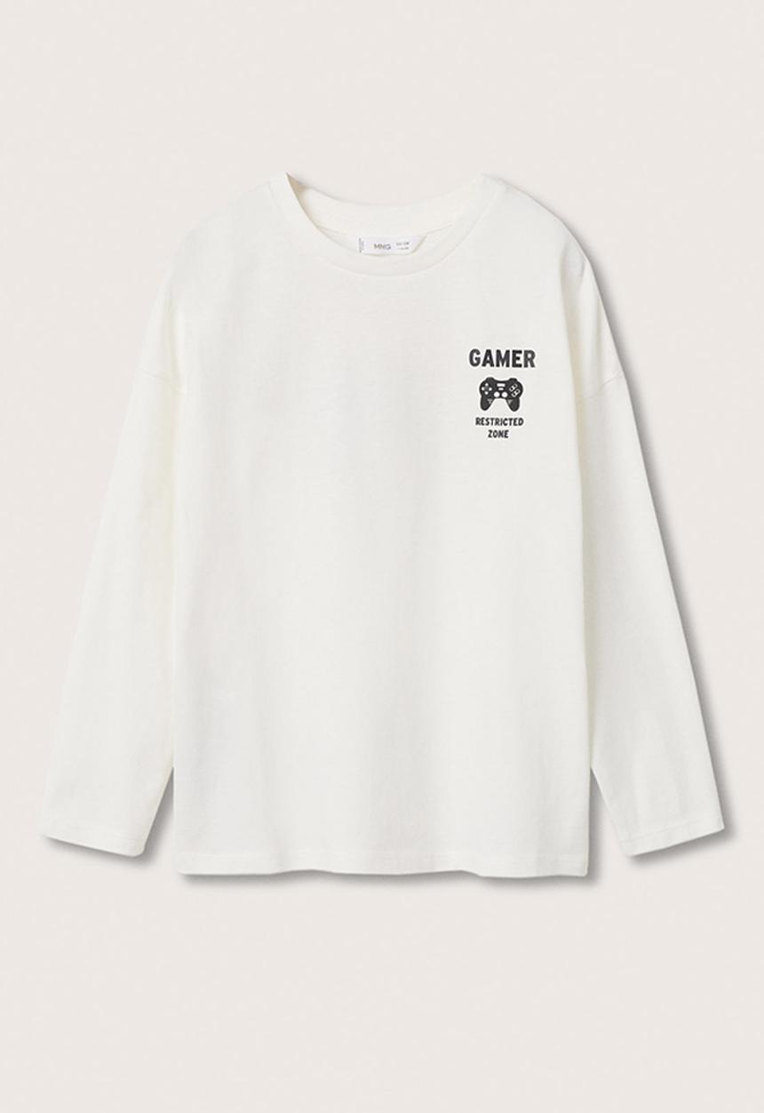MANGO - T-shirt games - off white 