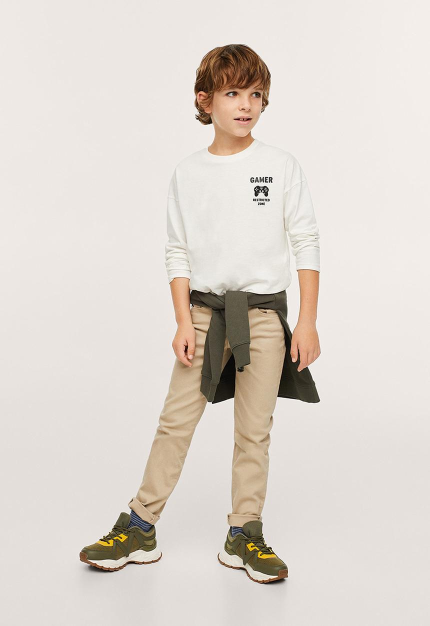 MANGO - T-shirt games - off white 
