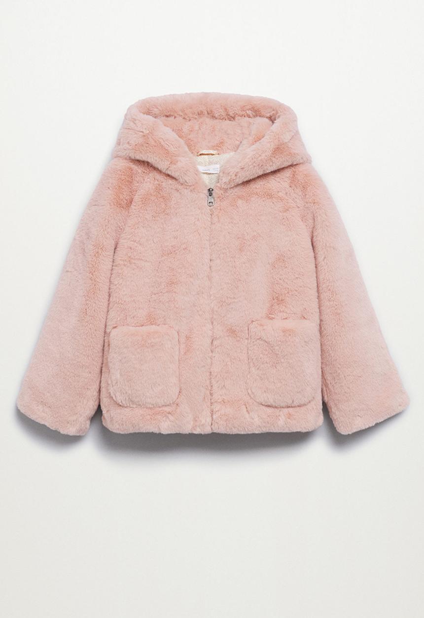 MANGO - Coat bolita - pink