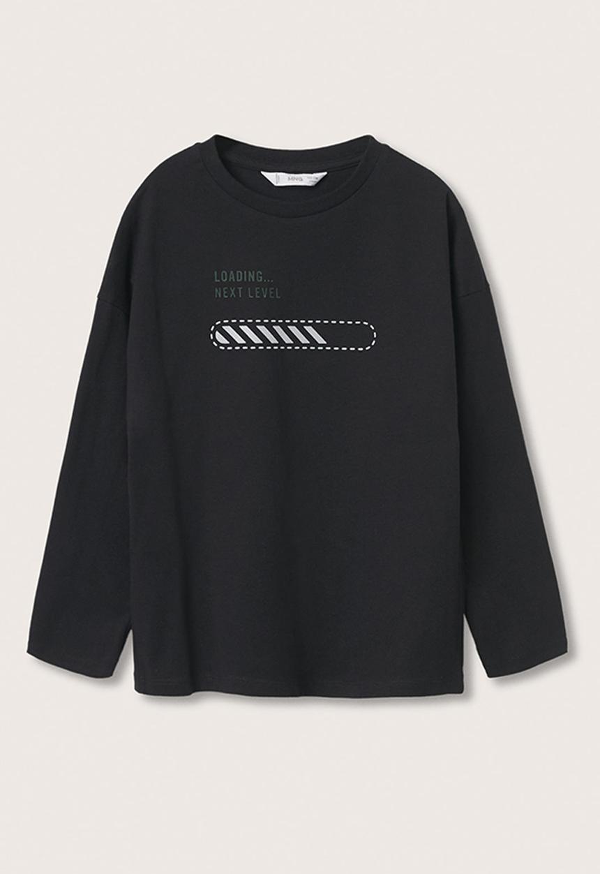 MANGO - T-shirt games - black