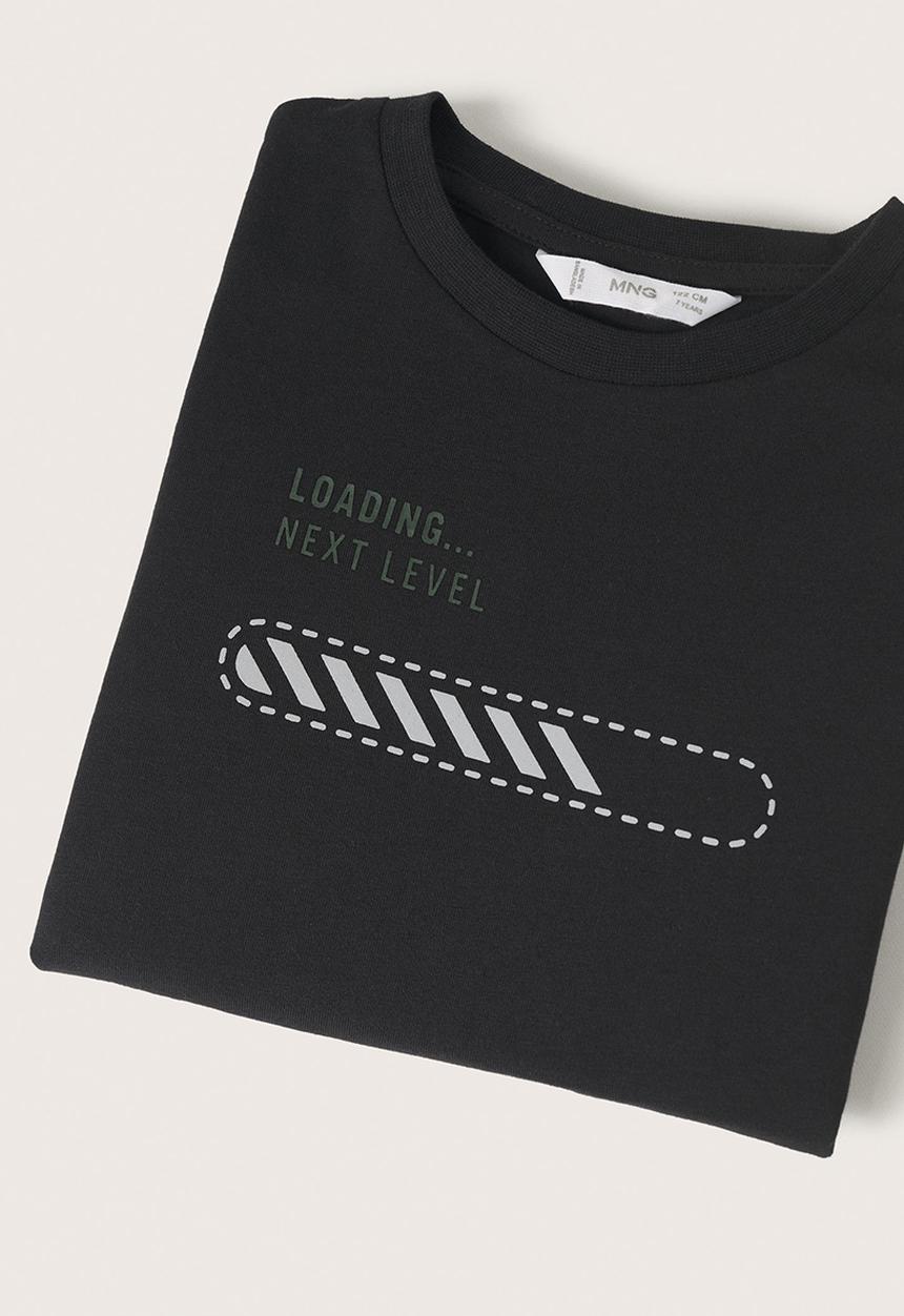 MANGO - T-shirt games - black