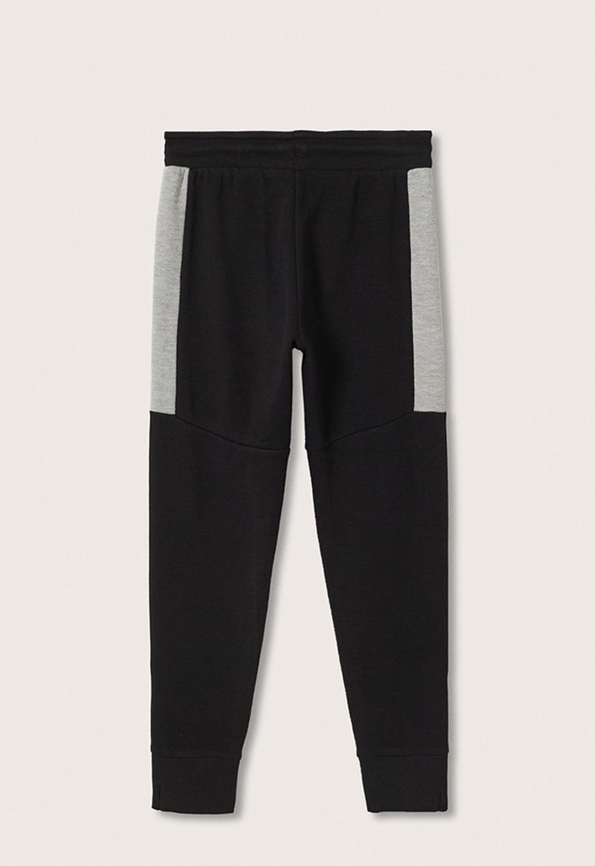 MANGO - Trousers stone - black