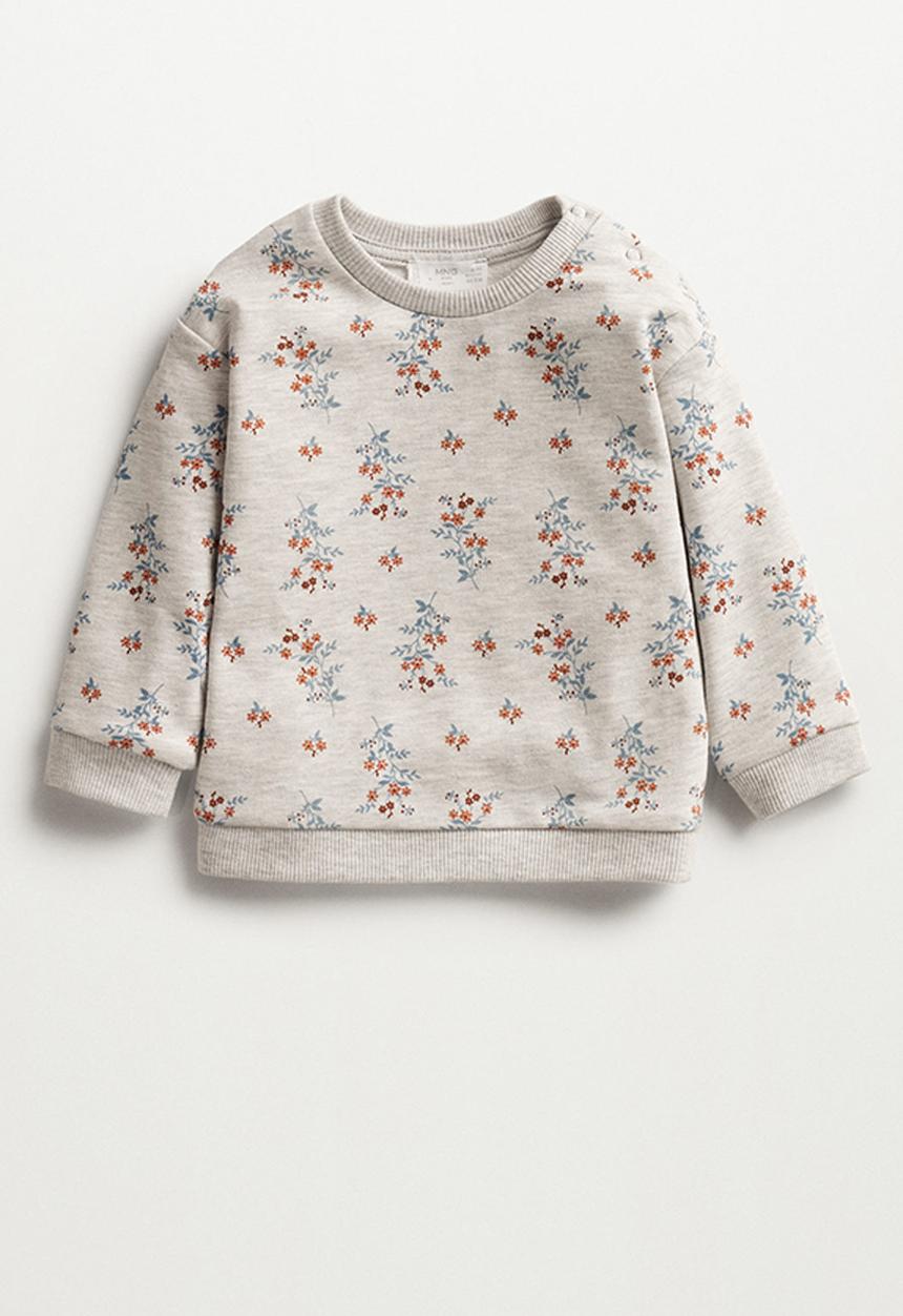 MANGO - Sweatshirt flora - grey 