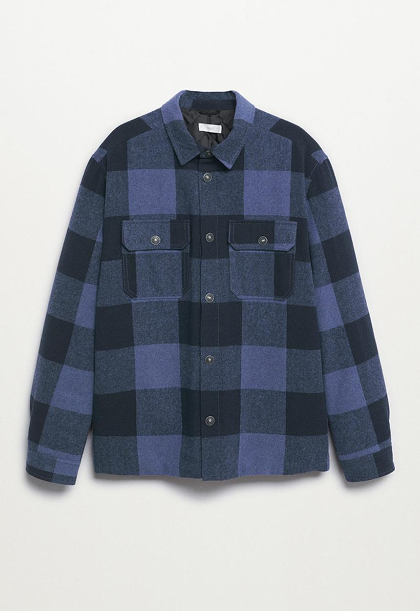 MANGO - Jacket streey - blue