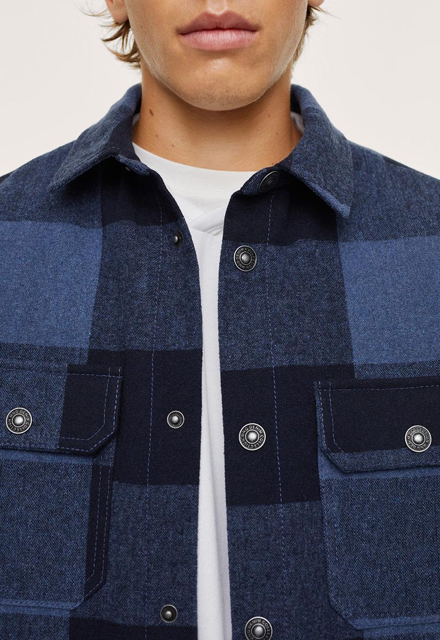 MANGO - Jacket streey - blue