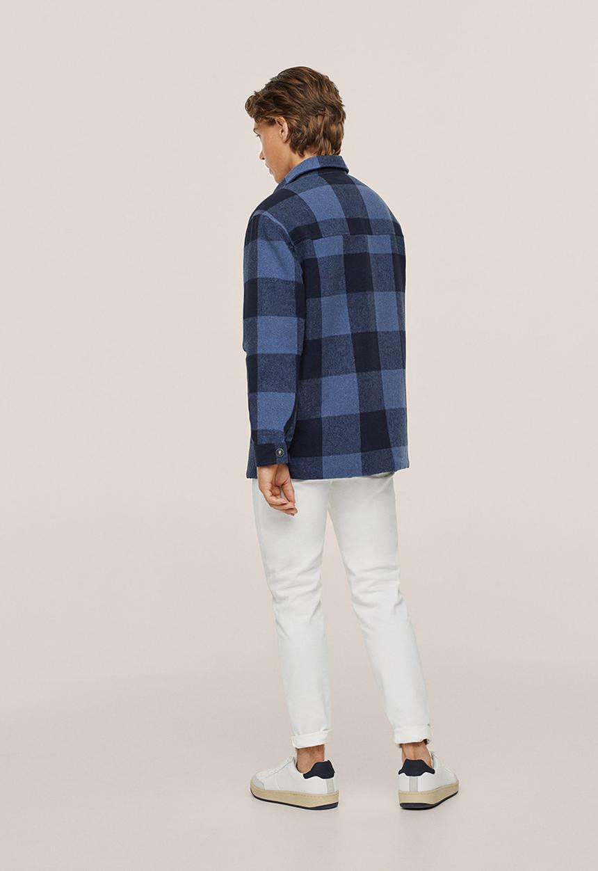 MANGO - Jacket streey - blue