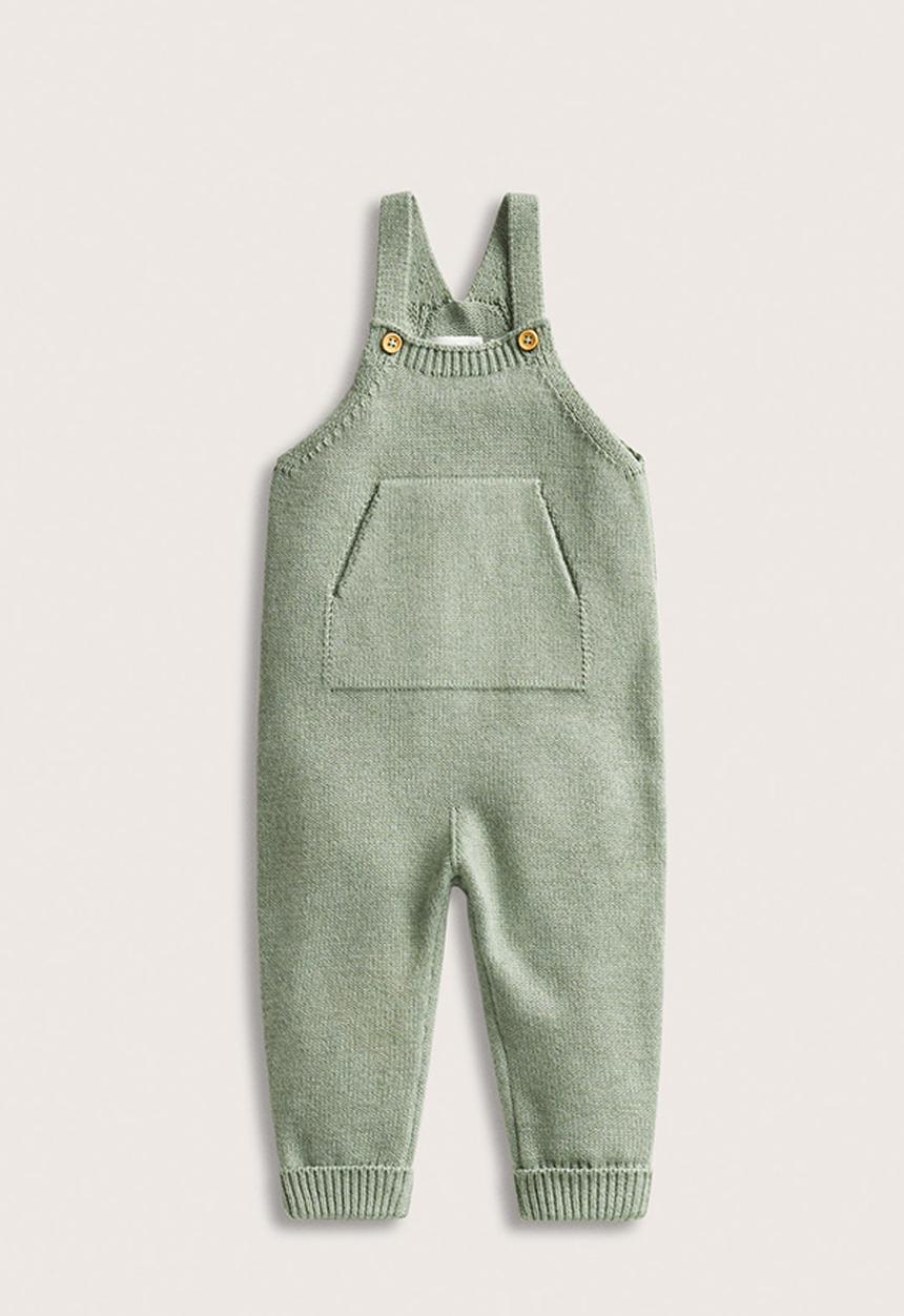 MANGO - Dungarees fede - green