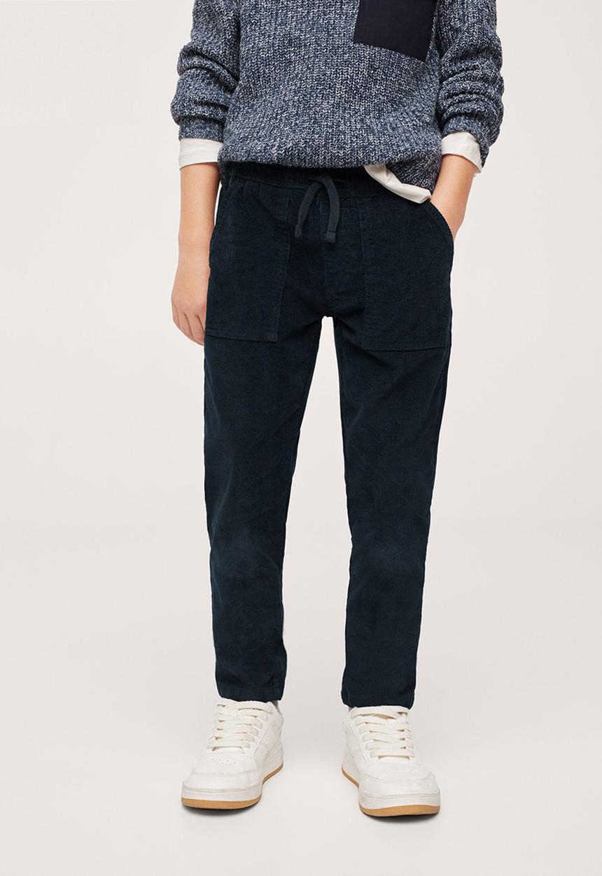 MANGO - Trousers carter - navy