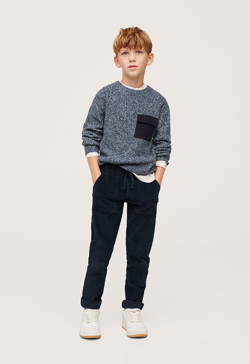 MANGO - Trousers carter - navy