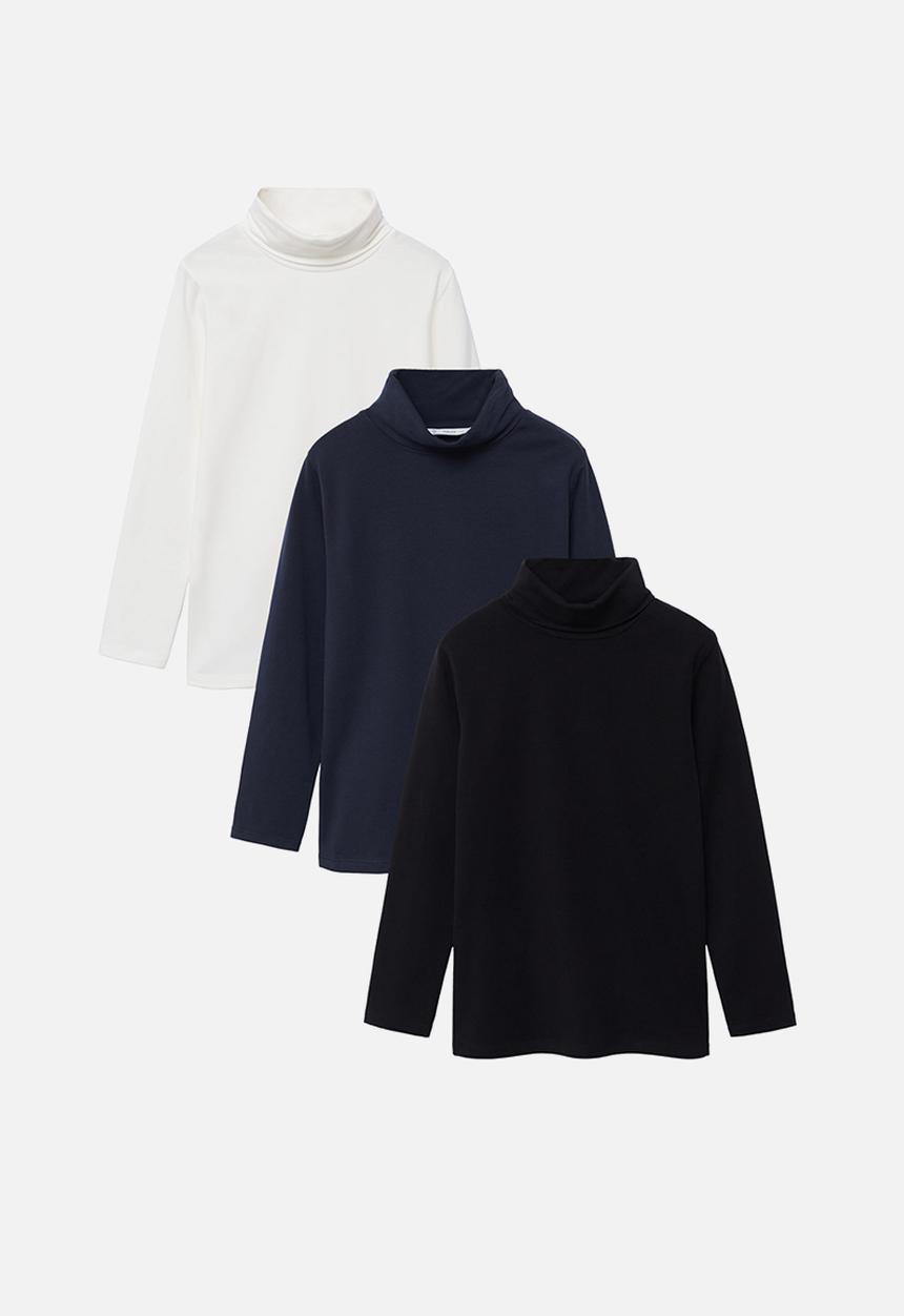 MANGO - T-shirt turbo - white/navy/black