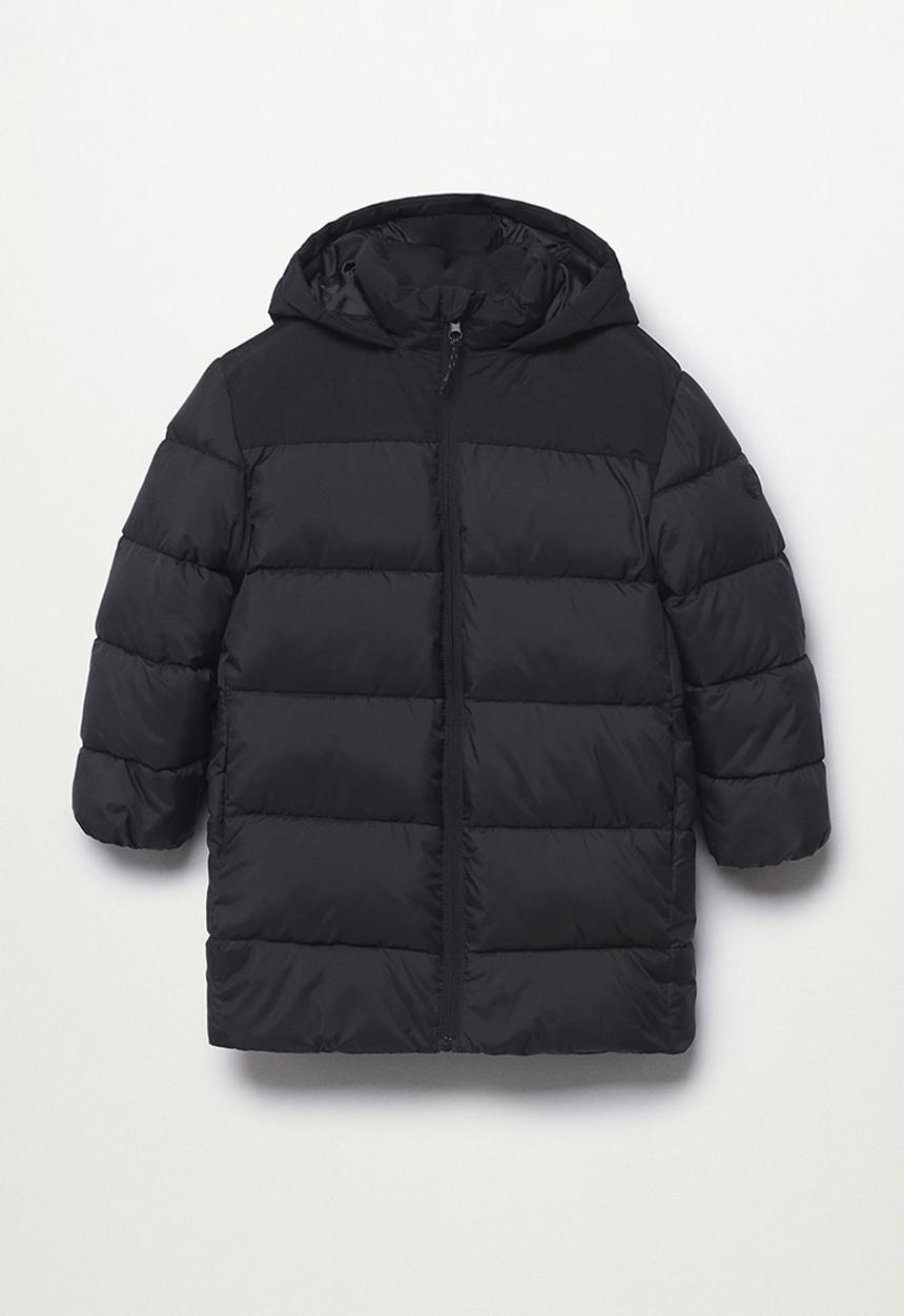 MANGO - Anorak amerlong - black