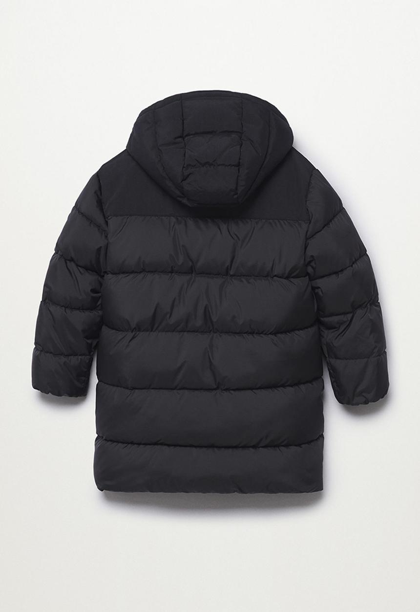 MANGO - Anorak amerlong - black