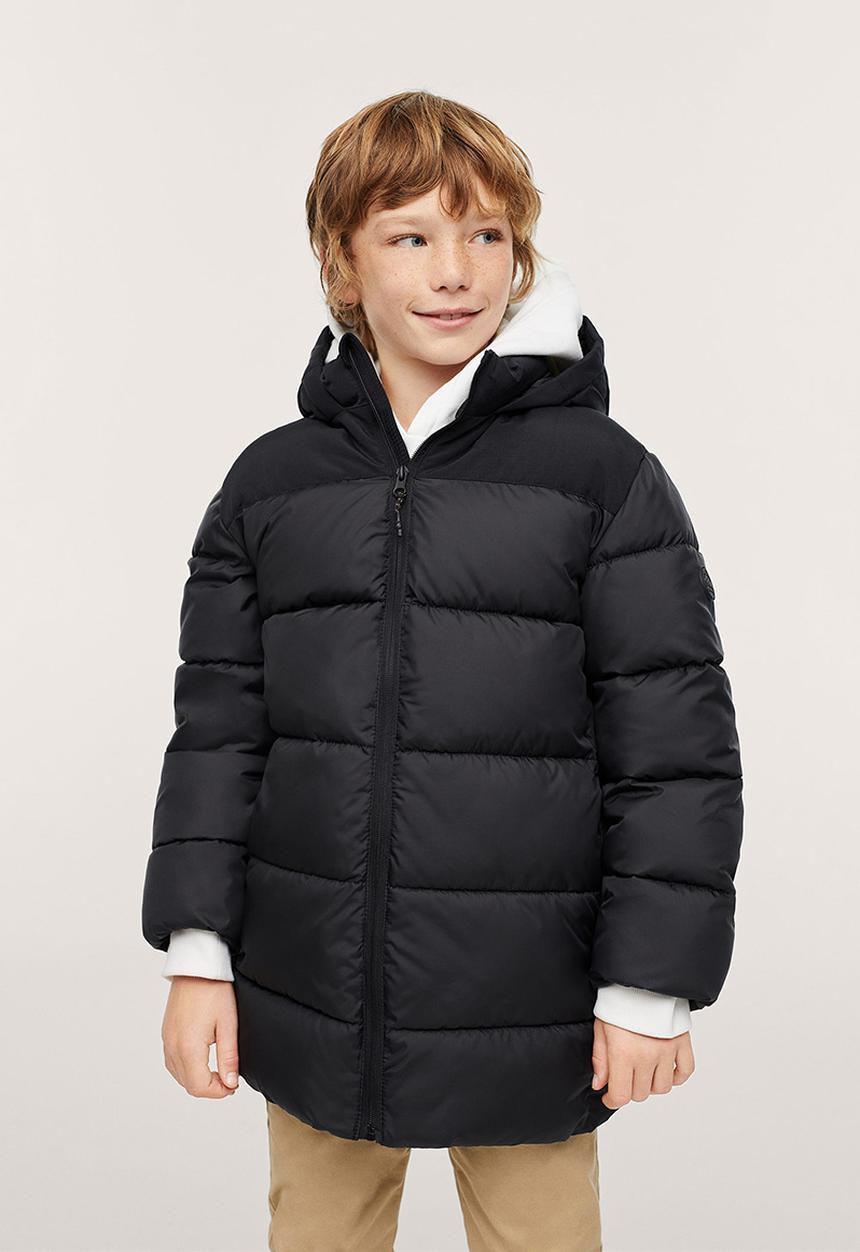 MANGO - Anorak amerlong - black