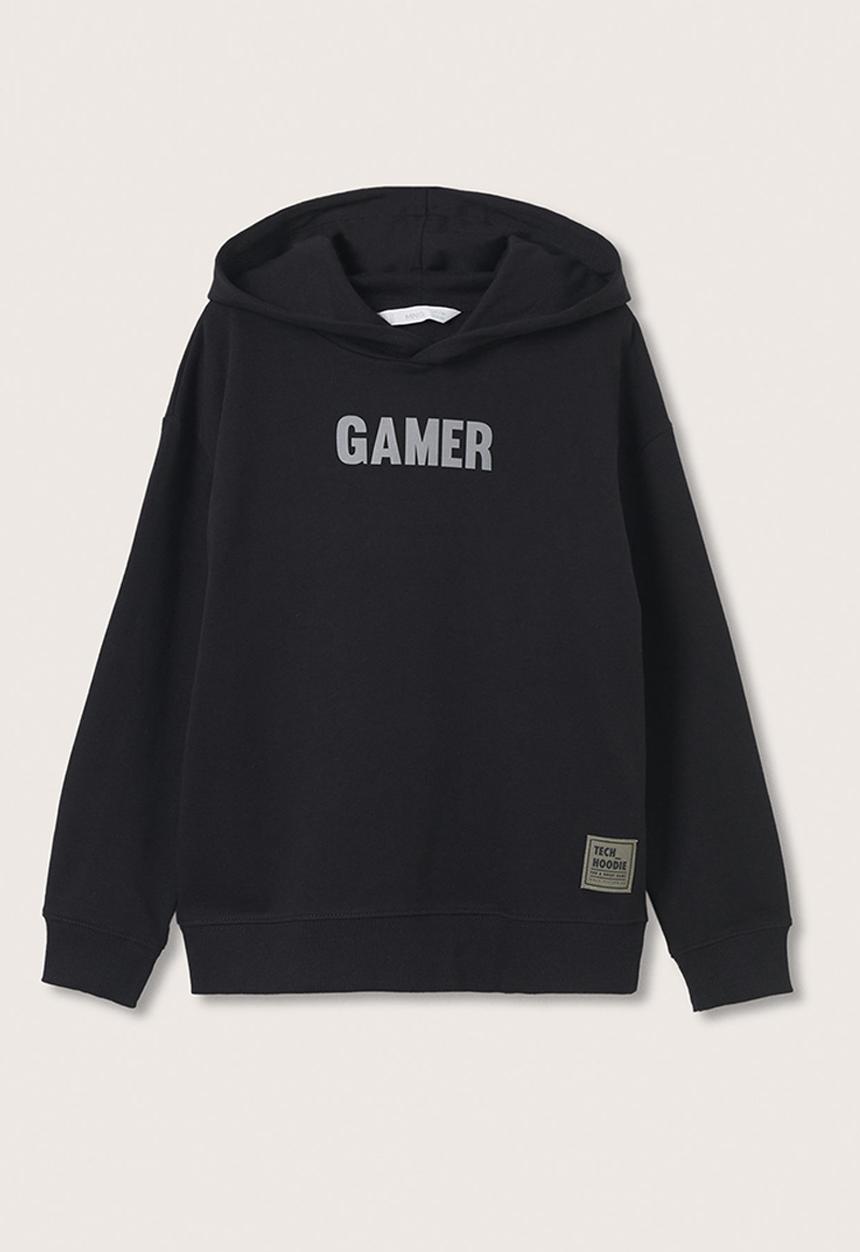 MANGO - Sweatshirt gamer - black