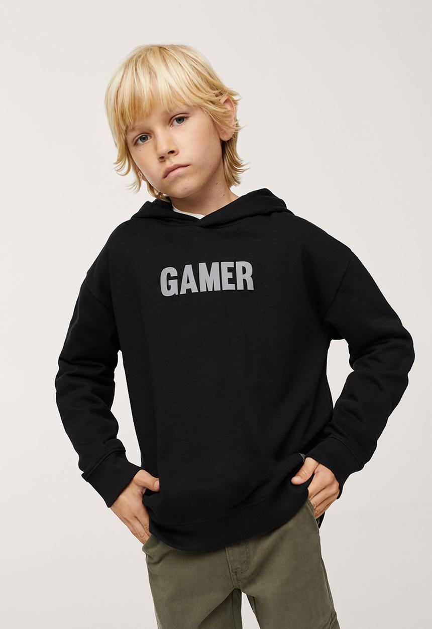 MANGO - Sweatshirt gamer - black