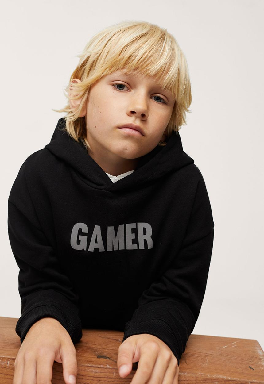 MANGO - Sweatshirt gamer - black