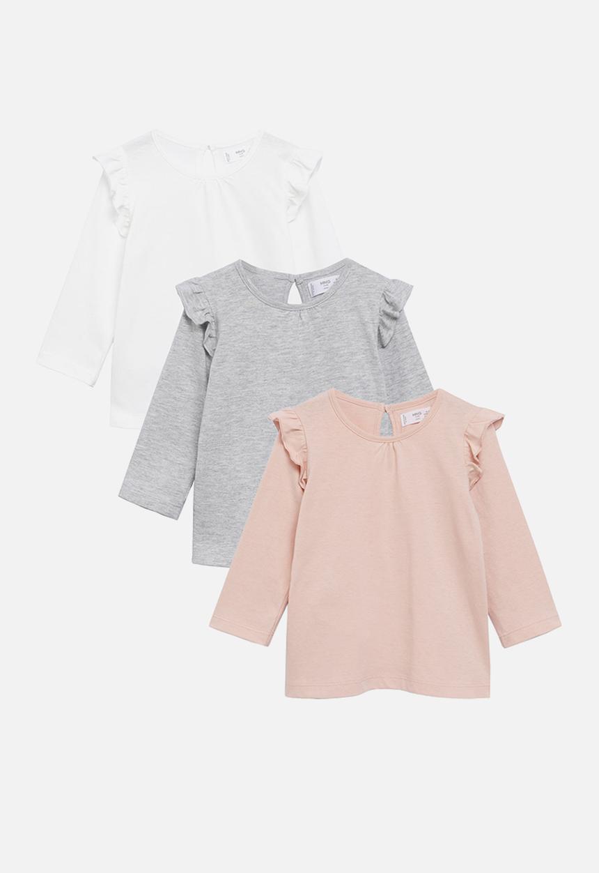 MANGO - T-shirt italyp - pink