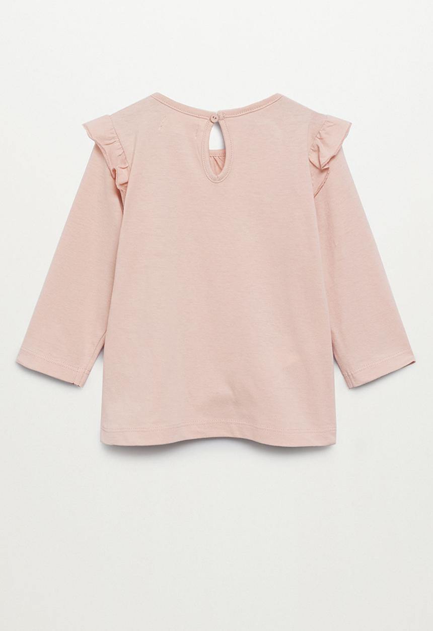 MANGO - T-shirt italyp - pink