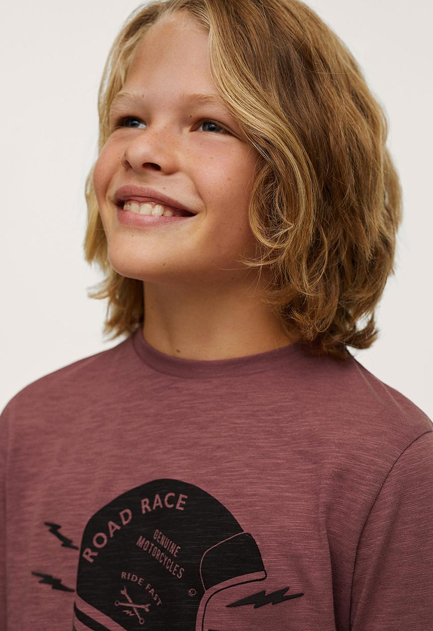 MANGO - T-shirt helmet - burnt orange
