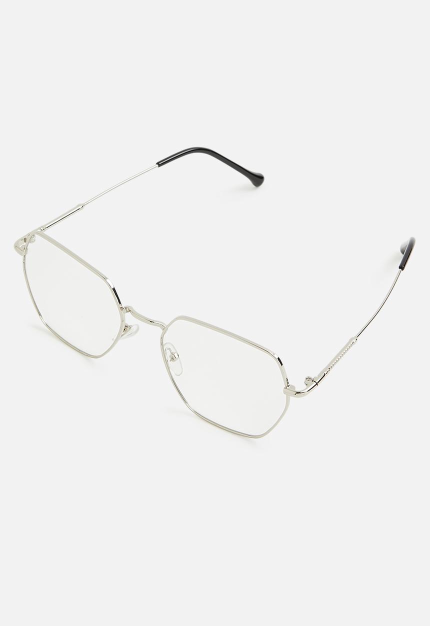 Superbalist - Hexagonal reading glasses-silver